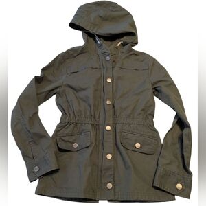 Gap Army Green Hooded Jacket Size XL